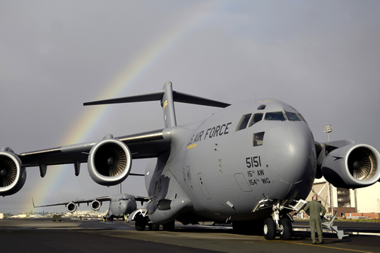 U.S Air Force C-17 (Photo by Tech. Sgt. shane A. Cuomo Courtesy of the U.S Air Force)